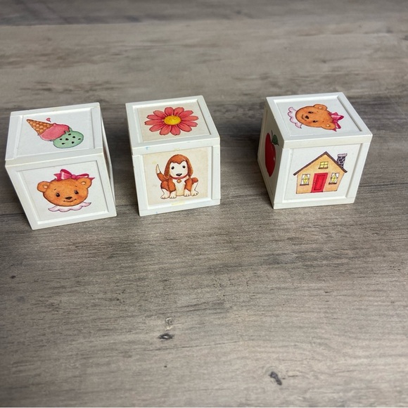 American Girl Bitty Baby Doll’s Block Set of 3. Each block is approx 1-1/4” - Picture 4 of 8